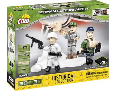 Cobi 2039 Tři figurky s doplňky German Elite Infantry 30 dílků