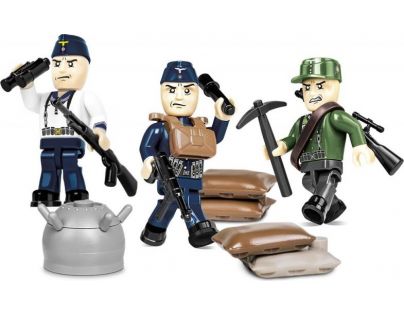 Cobi 2046 Tři figurky s doplňky 1940 Narvik 30 dílků
