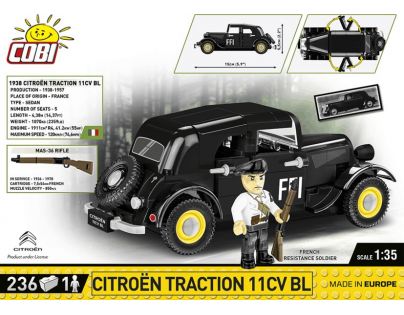Cobi 2266 Citroën Traction 11CV 236 dílků