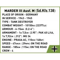 Cobi 2282 II. světová válka Marder III Ausf. M 5
