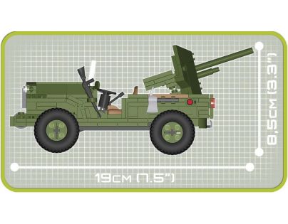 Cobi 2387 Malá armáda II. světová válka 37 Mm Gmc M6 Fargo
