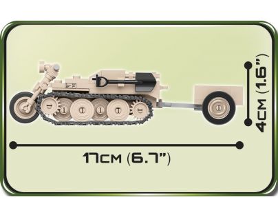 Cobi 2401 Malá armáda II. světová válka Sd. Kfz. 2 Kettenkrad 176 dílků