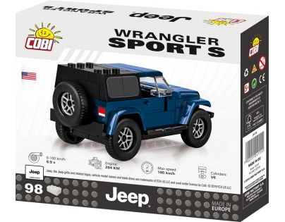 Cobi  Jeep Wrangler Sport S 1:35 modrý