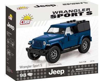 Cobi  Jeep Wrangler Sport S 1:35 modrý