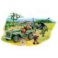 Cobi 24191 - Malá armáda - Jeep Willys MB with cannon 2