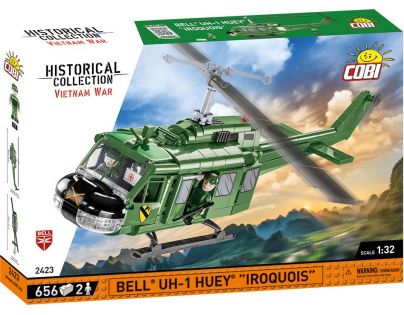 Cobi 2423 Americký vrtulník Bell UH-1 HUEY Iroquois 655 dílků