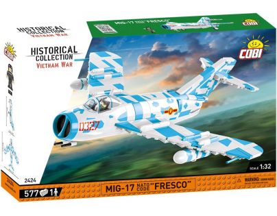 Cobi 2424 Vietnamská válka MIG-17 NATO kód Fresco 577 dílků