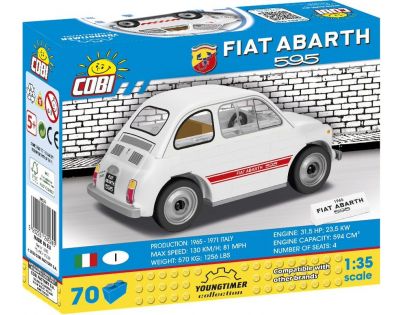 Cobi 24524 Youngtimer Fiat 500 Abarth 70 dílků