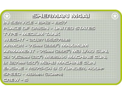 Cobi 2464A Malá armáda Sherman M4A1