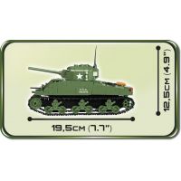 Cobi 2464A Malá armáda Sherman M4A1 4