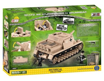 Cobi 2514 Malá armáda II WW Sturmpanzer IV Brummbar Sd Kfz 166