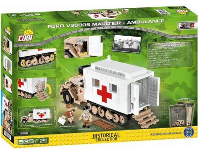 Cobi 2518 Malá armáda II. světová válka Ford V3000S Maultier Ambulance