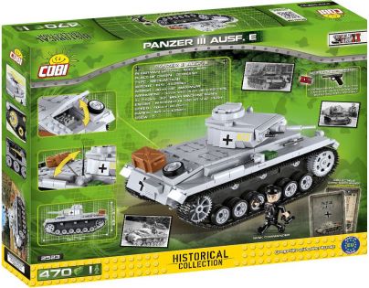 Cobi 2523 Malá armáda II. světová válka Panzer III Ausf E - Poškozený obal