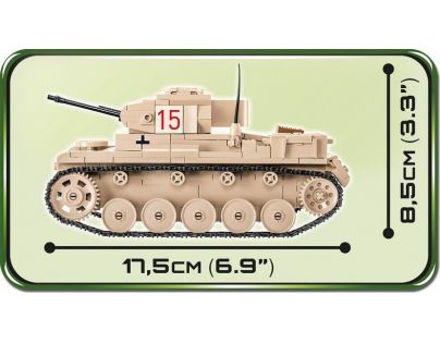 Cobi 2527 Malá armáda II. světová válka SD.KFZ.121 Panzer II Ausf. F