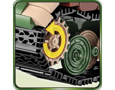 Cobi 2540 Malá armáda II. světová válka Panzer VI Tiger Ausf. B Konigstiger 1000 dílků - Poškozený obal