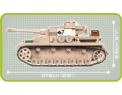 Cobi 2546 II. světová válka Panzer IV Ausf G DAK 559 dílků