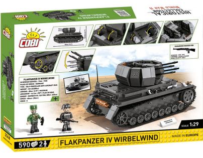 Cobi 2548 II. světová válka Samohybný protilietadlový kanón Flakpanzer IV 590 dílků