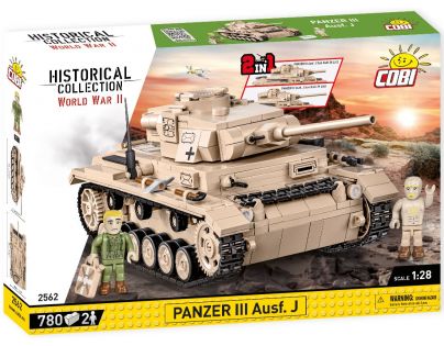 Cobi 2562 II. světová válka Panzer III Ausf J 2 v 1