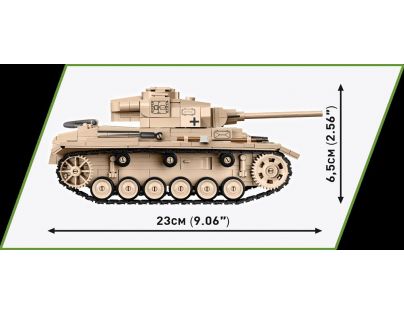 Cobi 2562 II. světová válka Panzer III Ausf J 2 v 1