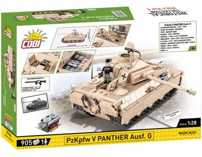 Cobi 2566 II. světová válka Panzer V Panther Ausf. G 905 dílků