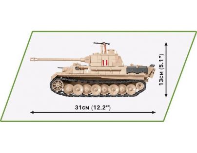 Cobi 2568 II. světová válka Panzer V Panther Pudel 840 dílků