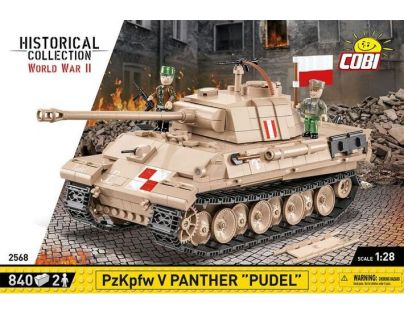 Cobi 2568 II. světová válka Panzer V Panther Pudel 840 dílků