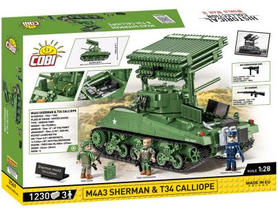 Cobi 2569 II. světová válka M4A3 Sherman with T34 Calliope executive edition
