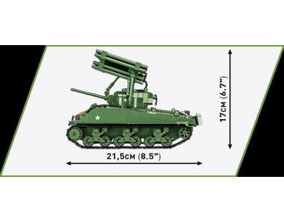 Cobi 2569 II. světová válka M4A3 Sherman with T34 Calliope executive edition