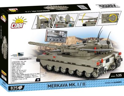 Cobi 2621 Izraelský tank Merkava MK 825 dílků