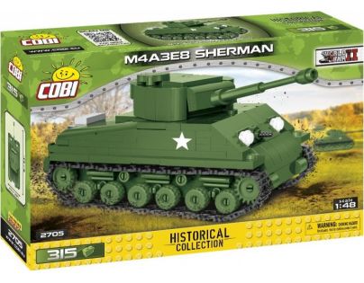 Cobi 2705 Malá armáda II. světová válka Sherman M4A3E8 Easy Eight 1 : 48