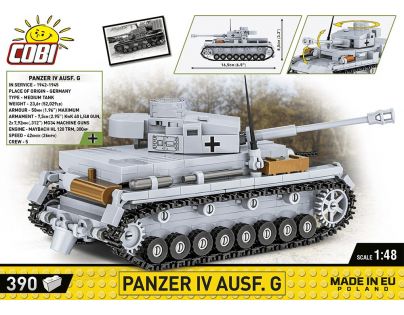 Cobi 2714 Německý střední tank PzKpfW Panzer IV ausf. G 390 dílků
