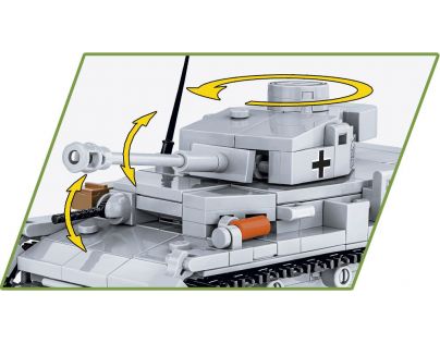 Cobi 2714 Německý střední tank PzKpfW Panzer IV ausf. G 390 dílků
