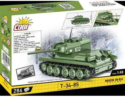 Cobi 2716 Ruský střední tank T-34-85 zelený 286 dílků