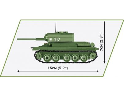 Cobi 2716 Ruský střední tank T-34-85 zelený 286 dílků