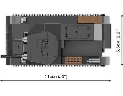 Cobi 2718 Lehký tank Panzer II Ausf. A 250 dílků