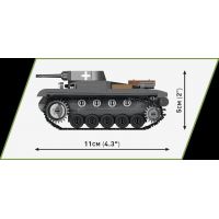 Cobi 2718 Lehký tank Panzer II Ausf. A 250 dílků 3