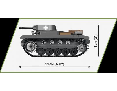 Cobi 2718 Lehký tank Panzer II Ausf. A 250 dílků