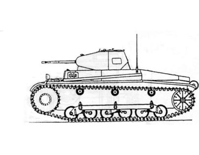 Cobi 2718 Lehký tank Panzer II Ausf. A 250 dílků