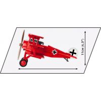 Cobi 2986 I. světová válka Fokker Dr. I Red Baron 178 dílků Poškozený obal 3