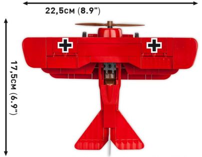 Cobi 2986 I. světová válka Fokker Dr. I Red Baron 178 dílků Poškozený obal