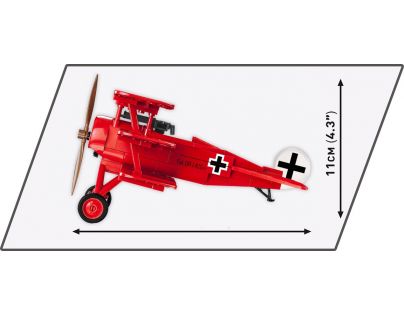 Cobi 2986 I. světová válka Fokker Dr. I Red Baron 178 dílků