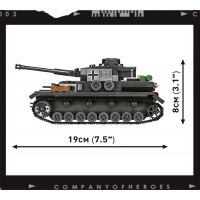 Cobi 3045 Company of Heroes Panzer IV Ausf G 610 dílků 6