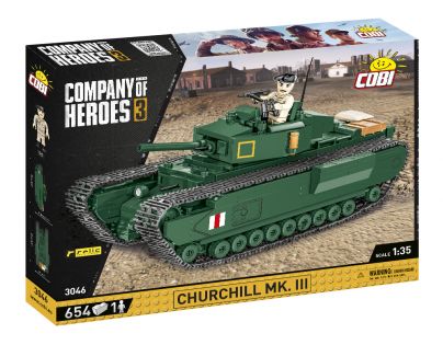 Cobi 3046 Company of Heroes Churchill Mk. III 654 dílků