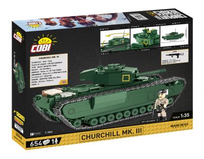 Cobi 3046 Company of Heroes Churchill Mk. III 654 dílků