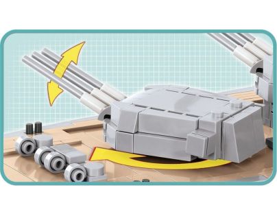 Cobi 4811 II. světová válka Bitevník Musashi 1:300