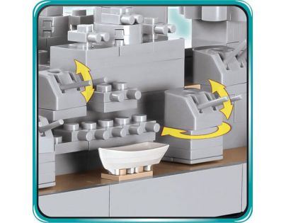 Cobi 4812  Malá armáda Bitevník Iowa class USS Missouri BB-63 Iowa BB-61 1:300