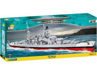 Cobi World War II bitevní loď Scharnhorst 1: 300