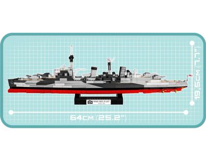 Cobi 4821 World War II Britský Lehký křižník HMS Belfast