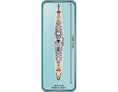 Cobi 4823 Malá armáda II. světová válka Prinz Eugen 1:300