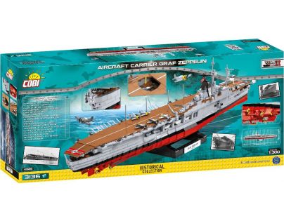 Cobi 4826 II. světová válka Letadlová loď Graf Zeppelin 1 : 300